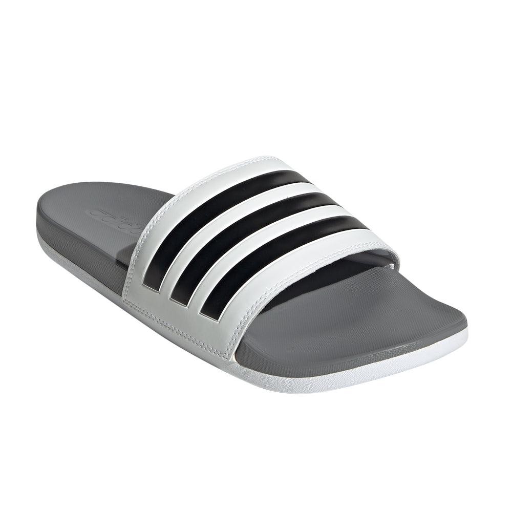 Adidas Men's Adilette Comfort Slide Sandal, Black/Black/White, Size 10.0 :  Amazon.in: Shoes & Handbags